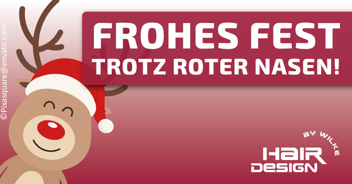 Frohes Fest trotz roter Nase