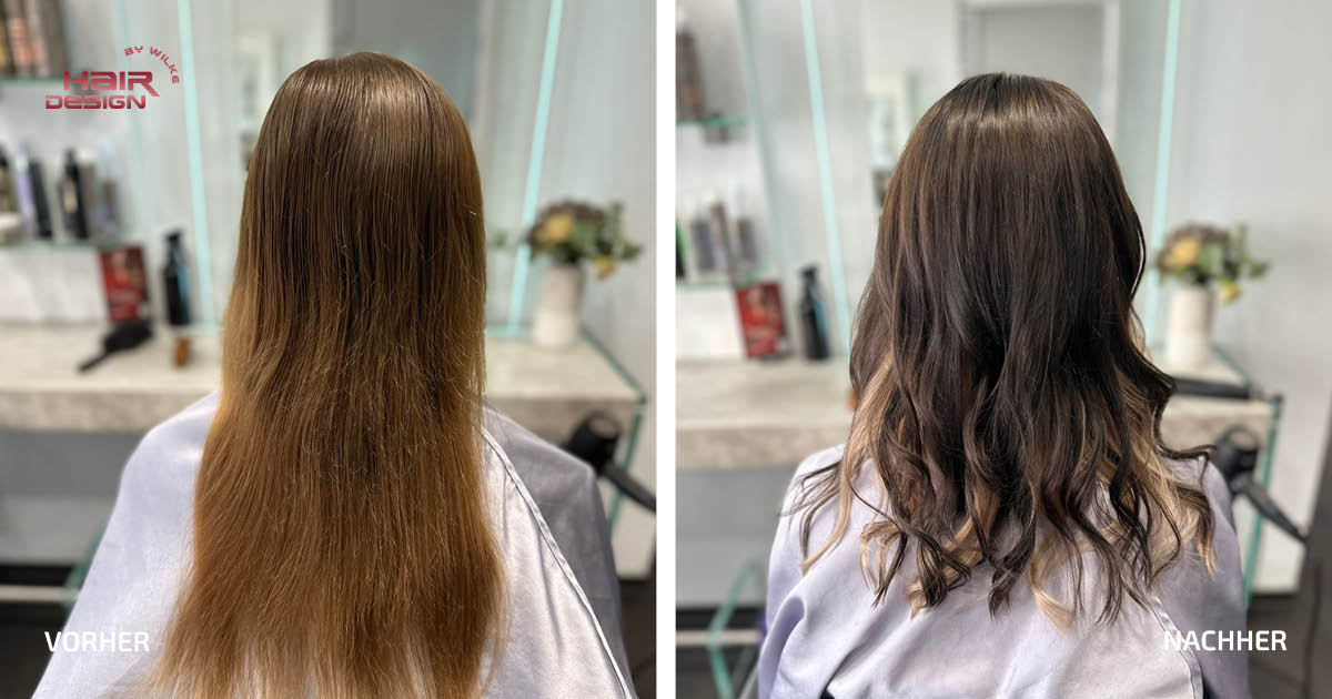 Typveränderung: dunkelbraun und aschblond - Friseur Magdeburg